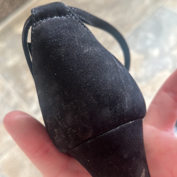 Schutz Black Bling Jayda Platform Suede Heels 9.5 - Picture 14 of 16